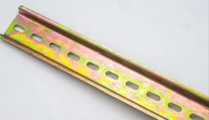 Riel Din Metálica Perforada, Espesor 0,8MM, Largo 1M, Mf