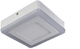 Panel LED Bicolor Sobrepuesta Cuadrado, 12+4W, Contorno Luz Azul, Yl