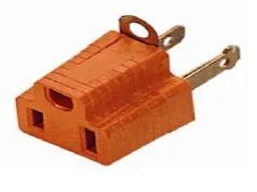 Addaptador De Tres A Dos Patas Naranja, Mf
