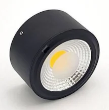 Aplique LED Techo, Cilindro, 3D 10W Negro, 6500K, Il