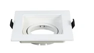 Spot Empotrable Plástico Reforzado, Carcaza Movil Cuadrada, Blanco, Sin 102X102X35 Mm, Dx