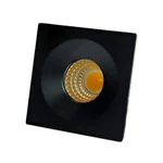 Spot Empotrado Ojo De Dragón, 3000K, Negro, 3W, AC85-265V, Aluminio, Dx