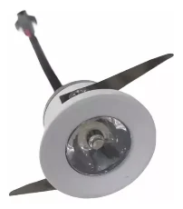 Mini Dicroico Ojo De Buey, Dorado, Redondo, 3W, 6500K. Os