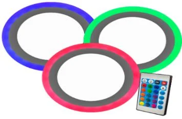 Panel Empotrable Wlcl 3+3W, Redondo Blanco/rgb, Control Remoto. Gl