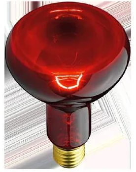 Foco Infrarrojo G.l. E27, 250W, 1500K, (rojo), Gl
