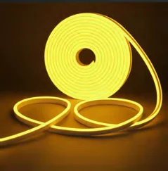 Cinta Neón 5M, 12VDC, Amarillo, 5X11MM, IP65, 8W/M, Ba
