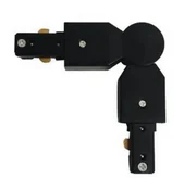 Conector Riel Electrizable, Abatible, Aluminio, Blanco, Dx
