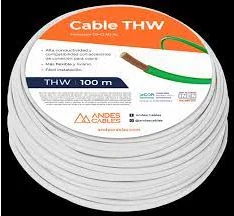 Cable Flexible N° 16 Awg, Thw, Blanco, Andes Cable, Pm