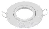 Carcasa Para Dicroico Dirigible, Redondo, Color Blanco, Material Acero, Medida: 75X25MM Sin Soket, Mf