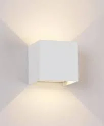 Aplique De Pared Cubo, Blanco Bidireccional, 5W, Os