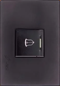 Pulsador De Timbre 16A Linea Tempo Negro, Mf