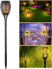 Estaca LED Con Panel Solar, Ovo, Antorcha, Batería 600MAH, 80LM, 5.3X37CM, 6500K, Os