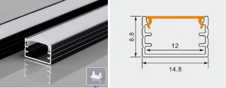 Nano Lite Perfil Aluminio Sobrepuesto, Blanco, Dx